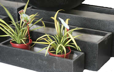 Terrazzo pots oblong planter set of 3